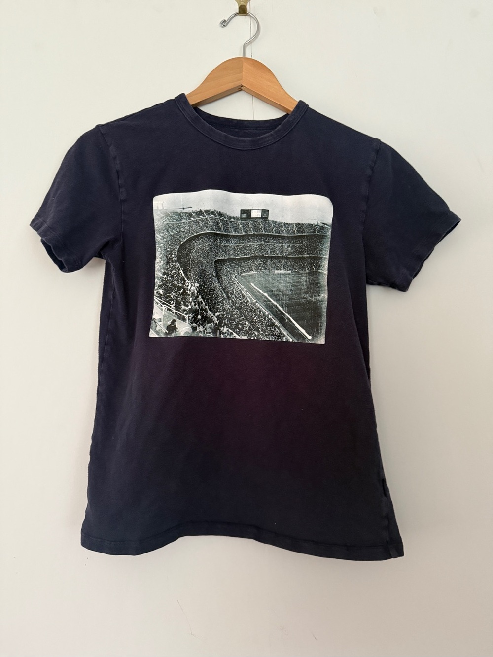 Crewcuts Navy Short Sleeve Historic Real Madrid Stadium Photo Tee